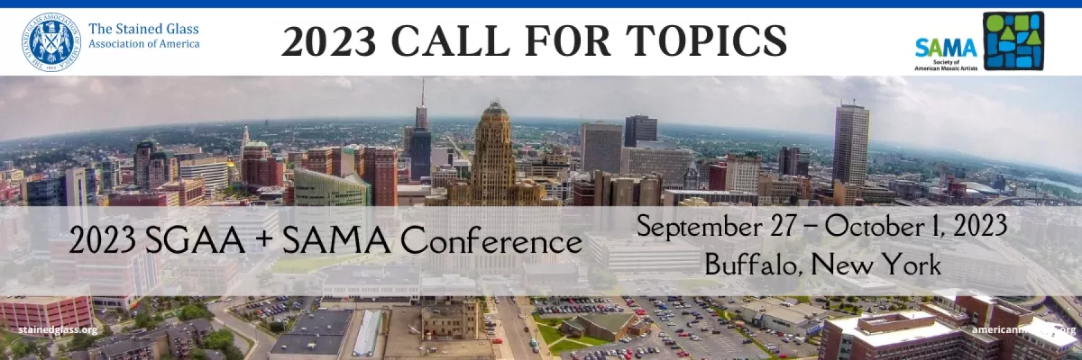 SGAA 2023 Call for Topics | SGAA + SAMA Conference | September 27 - October 1, 2023 | Buffalo, New York